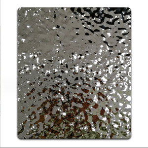 Lamina di acciaio inossidabile di colore 304 201 dell'ondulazione dell'acqua per la decorazione interna della casa - Product Image 4
