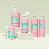 Bouteilles de shampoing en plastique vides, biodégradables, personnalisées, uniques, jaunes et vertes, vente en gros