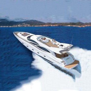 Yate de 82 pies (24.3m) de fibra de vidrio con motor interno de 500hp a gasolina, barco de lujo para crucero. - Product Image 1