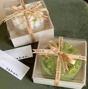 Caja de papel para sándwich transparente personalizada, embalaje de productos horneados, caja para pastel de pan con ventana transparente - Product Image 1