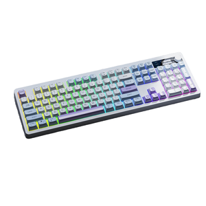 XUNFOX TK100 ワイヤレス104キー 2000mAh BT デュアルモードキーボード PBTキーキャップ ディスプレイスクリーンノブ付きキーボード - Product Image 2