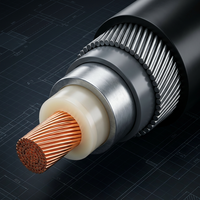 Câble d'alimentation blindé SWA gainé de cuivre, isolé XLPE, 0,6-1 kV, résistant aux hydrocarbures, pour installation souterraine (pétrole et gaz)