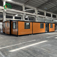 Vente en gros d'usine, maison préfabriquée commerciale en panneaux sandwich, extensible en option, 20 pieds, 30 pieds, 40 pieds