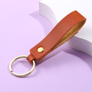 Porte-clés personnalisé avec logo, porte-clés de voiture en or, porte-clés en cuir - Product Image 2