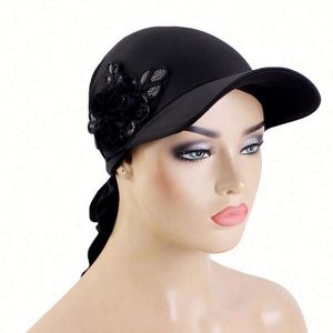 Wholesale Beauty Design Muslim Women Headscarf Accessories Solid Colors <b>Hijab</b> Headwraps Polyester Spandex All Seasons Custom - Product Image 2