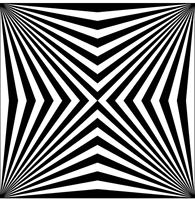 Panneau en placage de bois artistique, feuille de placage décorative à illusion optique géométrique noir et blanc pour mur et table
