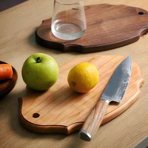 Planche à découper en <span class=keywords><strong>bois</strong></span> de noyer <span class=keywords><strong>noir</strong></span>, personnalisée en usine, style vintage, pour steak, pain, desserts, cadeau, pique-nique, fête - Product Image 6