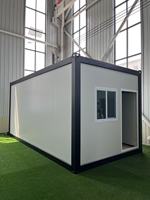 Maison conteneur préfabriquée pliable 20/40 pieds en panneaux sandwich pour magasin de détail - Villa modulaire écologique pour le dropshipping