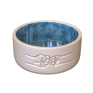 Mangkuk hewan peliharaan keramik kustom mewah untuk kucing dan anjing grosir mangkuk makanan hewan peliharaan kelas atas dengan Logo khusus - Product Image 1