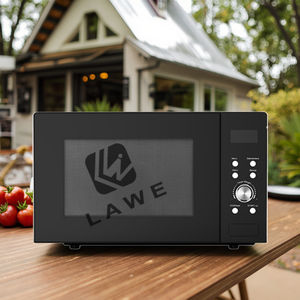 Horno microondas negro independiente <span class=keywords><strong>de</strong></span> 23l Función <span class=keywords><strong>de</strong></span> parrilla Pantalla digital para uso doméstico al aire libre Electrodoméstico <span class=keywords><strong>de</strong></span> cocina a precio económico - Product Image 1