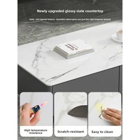 Meuble TV pour salon, table basse en ardoise, combo pour petits appartements, support TV du sol au plafond
