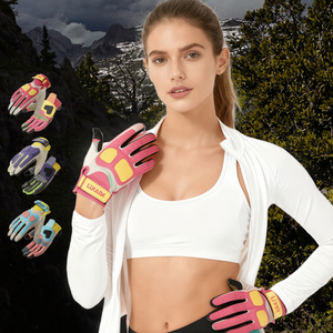 Guantes Térmicos/Aislantes de Poliéster para Mujer, Invierno, Nuevo Estilo de Moda, Color en Contraste, para Motociclismo, Correr, Deportes al Aire Libre - Product Image 3
