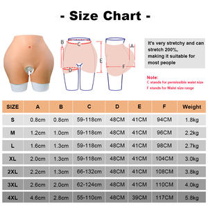 OEM/ODM Damen Formwäsche Große Silikon-Po- und Hüftpolster Silikon-Slips Shapewear Silikon-Po-Pads Po-Vergrößerung Künstlicher Hintern - Product Image 4