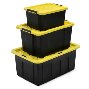 Heavy Duty impermeable 80L 6,6 galones PP almacenamiento de herramientas grandes caja resistente de plástico con tapa 25L - Product Image 4