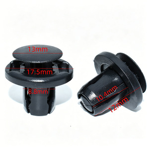 Plastic Expansion <b>Clip</b> 13mm 17.5mm 8.8mm For Toyota Honda Car <b>Bumper</b> Repair - Product Image 1