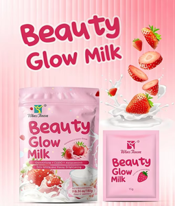 นม<span class=keywords><strong>ชา</strong></span>คุณภาพสูงผสมแอ<span class=keywords><strong>ล</strong></span>กลูต้าไธโอน โคคิวเท็น แอสตาแซนธิน รสสตรอว์เบอร์รี อาหารเสริมสำหรับผู้ใหญ่ - Product Image 2