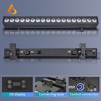 AICPOSE Projecteur mural linéaire DMX512 contrôlé par télécommande 18x30W, éclairage mural RGBW 4-en-1 pour bâtiment