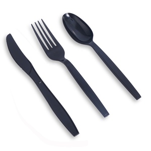 Heavy Weight Cubiertos De Plastico Bulk Pack 5 In 1 Wrapped Plastic Cutlery Disposable Utensils Sets Ps