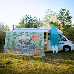 Auvent de <span class=keywords><strong>camping</strong></span> <span class=keywords><strong>compact</strong></span> multifonctionnel en maille de luxe, facile à utiliser, pare-soleil, résistant aux UV, pour événements de pique-nique en plein air - Product Image 1