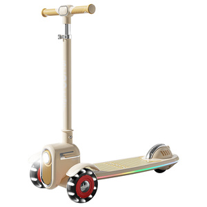 Wholesale Foldable Children Foot Scooter <strong>Three</strong> Flashing Pu Wheels Adjustable Height Kids Kick Scooter for Toddler - Product Image 1