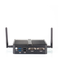 Ordinateur de bureau Nano Box N95 N100 N150 DDR4 M.2 NVMe 2HD+DP Triple écran 2 Lan 2 COM Linux X86 Mini PC sans ventilateur