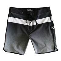 Shorts de plage pour hommes, motif floral estival, taille élastique, pantalon de plage à taille mi-haute, tricoté formel pour le surf