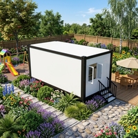 Maison conteneur préfabriquée, maison modulaire préfabriquée de 20 pieds pour l'hébergement des travailleurs