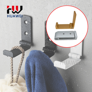 HUAWEI Cintre mural en alliage d'aluminium Garde-robe solide Sans poinçonnage Crochet pliant pour <span class=keywords><strong>manteau</strong></span> auto-adhésif - Product Image 1