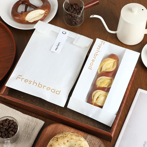 Bolsa de papel simple para pan, empaque para baguettes y panes largos, bolsa para llevar de panadería para donuts y bagels, bolsa de papel antigrasa - Product Image 2