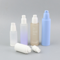 Bouteilles de pulvérisation sans air en plastique PP mat givré rechargeables pour sérum et crème, 15 ml, 20 ml, 30 ml, 50 ml, 80 ml, 100 ml