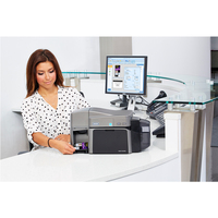 Impresora de Tarjetas de Una o Dos Caras DTC1250E 300dpi, Material ABS, Cinta de Color, Codificador de Lectura/Escritura 075064 075065 075333 047500