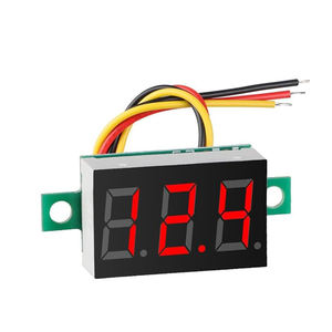 หน้าจอแบตเตอรี่ LED 3สาย0.36นิ้วสำหรับปรับเทียบแรงดันไฟฟ้า DC 0-30V มินิโวลต์มิเตอร์สำหรับรถยนต์/รถจักรยานยนต์/เมาท์เครื่องทดสอบแรงดันไฟฟ้าแบบดิจิตอล - Product Image 2