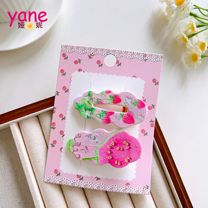 Ausgefallene Kinder Haars pange Designs New Style Blumen haar Zubehör für Mädchen Kunststoff Alligator Haars pangen Großhandel Karton Verpackung - Product Image 6
