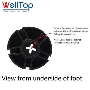 WELLTOP Meilleures ventes : Accessoires <span class=keywords><strong>de</strong></span> quincaillerie pour meubles – Pieds <span class=keywords><strong>de</strong></span> nivellement réglables en plastique 80-180 mm pour armoires, meubles <span class=keywords><strong>de</strong></span> cuisine et canapés - Product Image 6