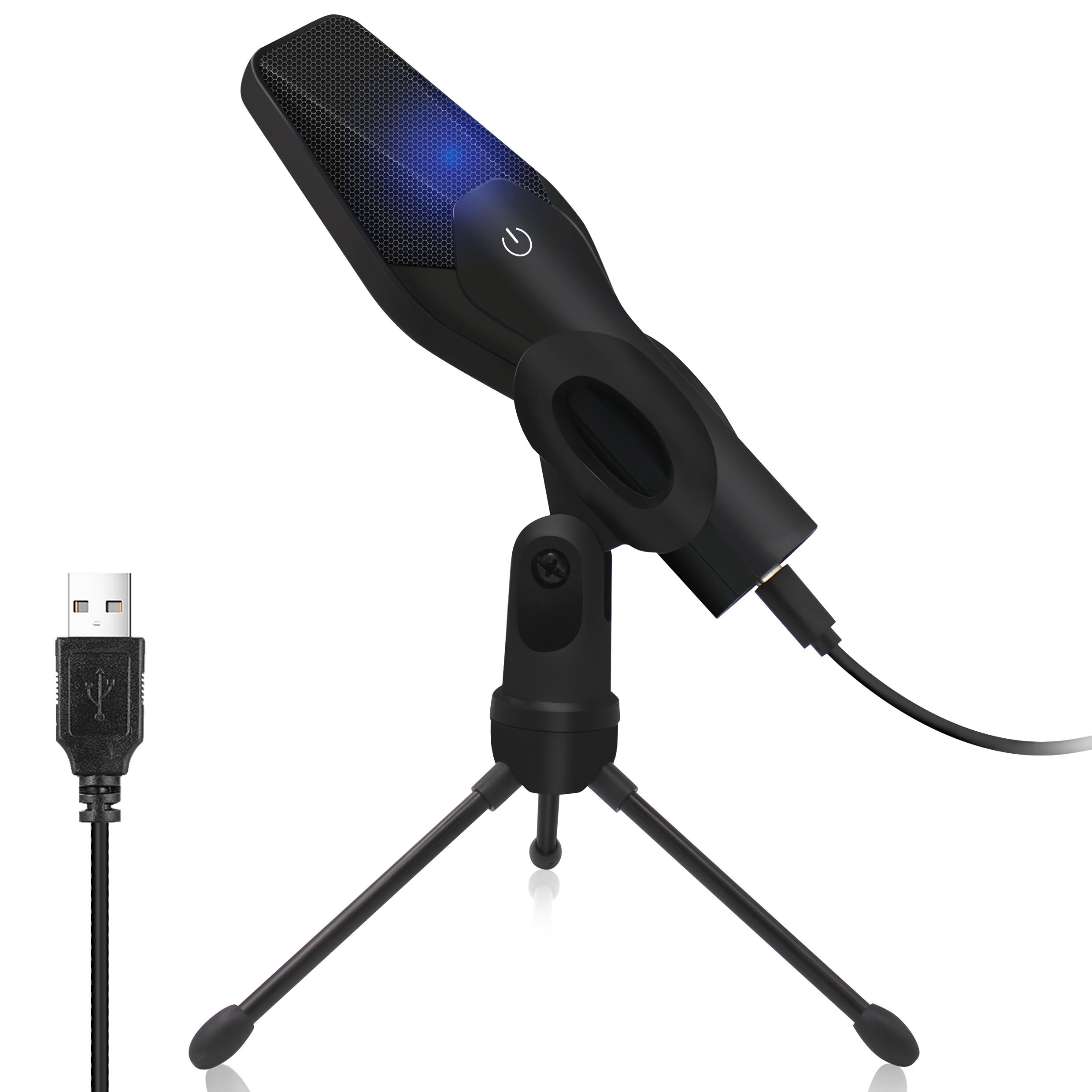 Новый Дизайн, Прочный качественный микрофон с функцией громкой связи, прямая трансляция, микрофон, USB конденсатор, Подкаст, микрофон