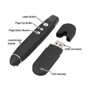 Presentador Láser Multifunción PP-1000, Lápiz Presentador con Control Remoto Inalámbrico USB para Presentaciones y Enseñanza - Product Image 2