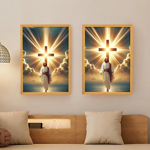 LED Light-up khung ảnh Crafted với công nghệ in UV, trang trí nội thất, khung ảnh bằng gỗ - Product Image 5