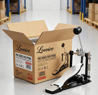 Pédale de grosse caisse professionnelle à double chaîne, personnalisable, vente en gros directe usine, accessoires pour batterie
