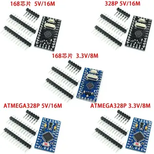 Pro Mini 168/328 Atmega168 3.3 فولت 5 فولت 16M / ATMEGA328P-MU 328P Mini ATMEGA328 5V/16MHz للتوافق مع الوحدة