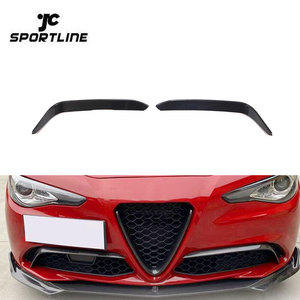 Canard anteriori in fibra di carbonio pura per paraurti <span class=keywords><strong>Alfa</strong></span> <span class=keywords><strong>Romeo</strong></span> Giulia Sport Sedan 4 porte 2016-2020 - Product Image 1
