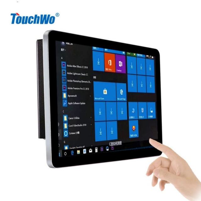 Touchwo Small Size Industrial Monitor Touchscreen 18.5 21.5 Inch All in One Pc Touch Screen Monitor