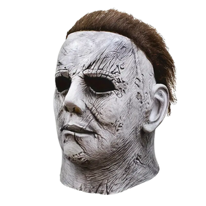 Masque d'<span class=keywords><strong>horreur</strong></span> d'Halloween pour homme Cowrie - Émulsion visage blanche Larmes Sanglantes + Coth, couvre-chef de luxe imprimé en typographie pour Cosplay et Carnaval - Product Image 1