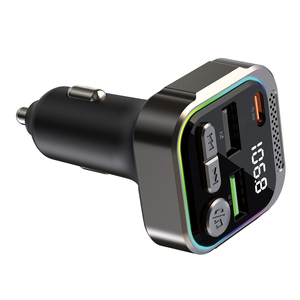 Émetteur FM Bluetooth tout-en-un de la marque WESDAR avec double <span class=keywords><strong>USB</strong></span> et charge rapide PD30W, lecture MP3, écran LED couleur pour voitures - Product Image 4