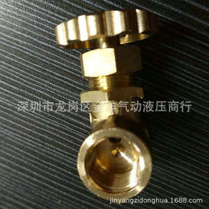Válvula de aguja de bronce de 1/2 pulgada, válvula de retención de agua manual de una sola dirección - Product Image 4