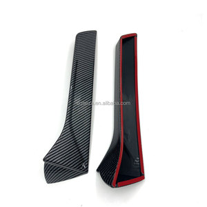 Per <span class=keywords><strong>SEAT</strong></span> <span class=keywords><strong>LEON</strong></span> 2013-2021 paio di rivestimento dello Spoiler laterale del lunotto nero lucido in carbonio, lato sinistro e destro - Product Image 2