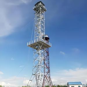 Torre de Observación Galvanizada para Medición del Viento en Praderas, Inspección y Vigilancia Forestal, Torre de Vigilancia de Incendios de Acero Angulado - Product Image 3