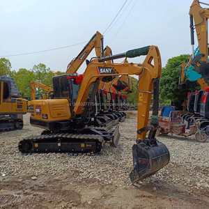 รถขุดไฮดรอลิกขนาดเล็ก Sany60C รุ่นขายดีที่สุด 6 ตัน เครื่องจักรก่อสร้างอเนกประสงค์ เครื่องยนต์ดีเซล ISUZU มือสอง - Product Image 4
