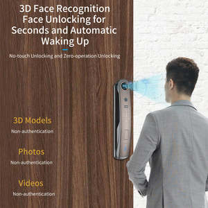 וידאו tuya דלת חכם מנעול 3D פנים הכרה פנים מצלמה בית חכם cerradura עם מנעולים דיגיטליים סיסמה - Product Image 4