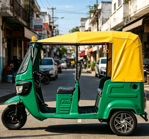 Auto Rickshaw Eléctrico para 4 Pasajeros, Embalaje SKD con Batería <span class=keywords><strong>de</strong></span> Litio, <span class=keywords><strong>Ciclo</strong></span> <span class=keywords><strong>de</strong></span> Vida Útil <span class=keywords><strong>de</strong></span> 2000 Ciclos - Product Image 2