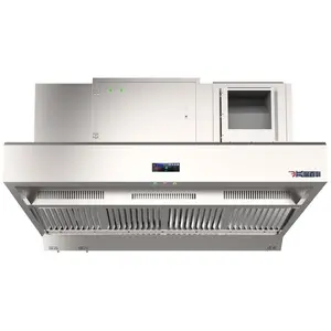 Wet composite oil fume purification integrated machine commercial water circulation range hood purifier oil fume hood